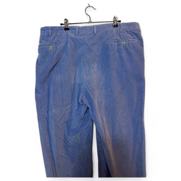 Vintage Amazing Periwinkle Corduroy Cashmere Pants Italy-Made 39 Franck Namani - Picture 3 of 7